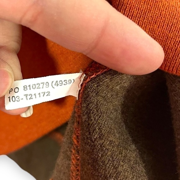 4 for $40 SALE! Tommy Bahama Reversible Half Zip Pullover, Orange/Brown, Size L - Picture 8 of 10